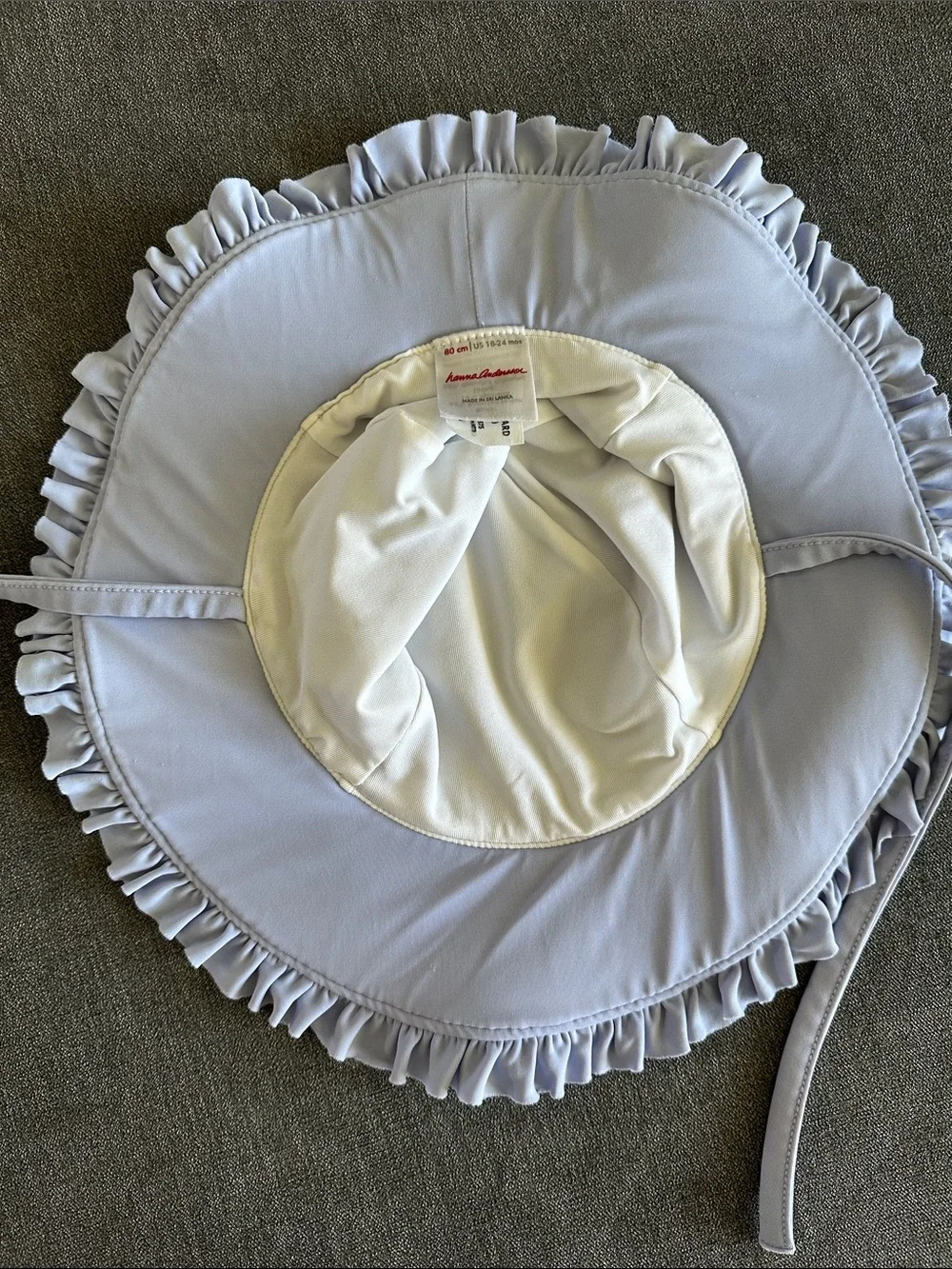 Hannah Anderson Baby Ruffle Sun Hat — Light Lilac